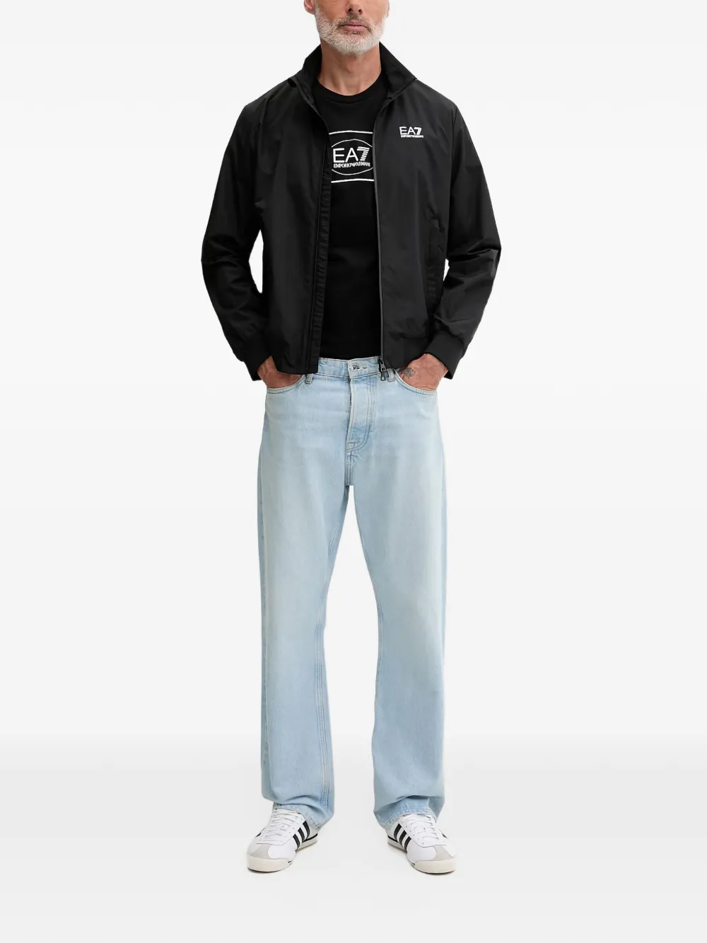 Ea7 Emporio Armani T-shirt met logoprint Zwart
