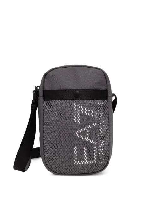 Ea7 Emporio Armani logo-print mesh-panel belt bag