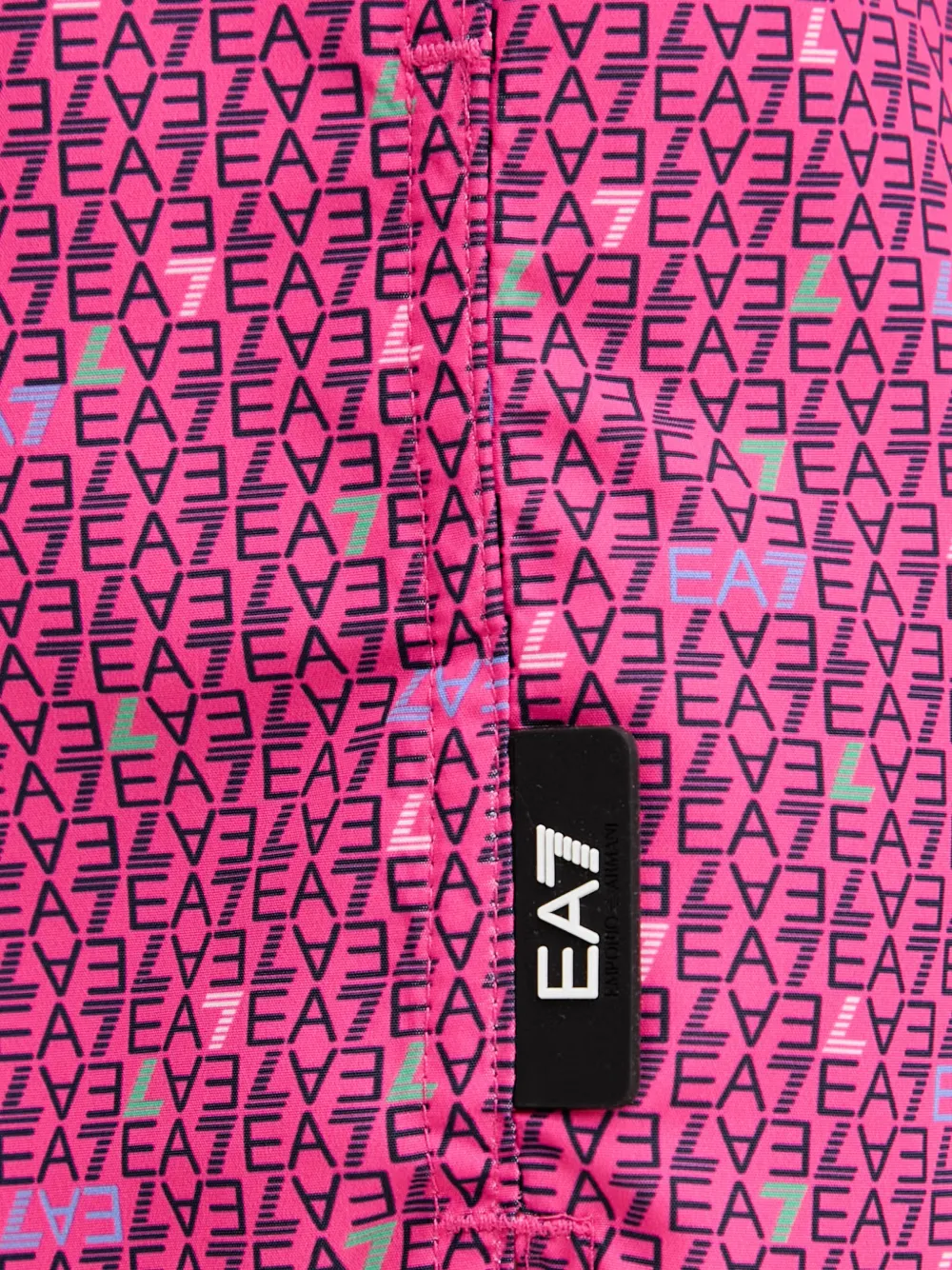 Ea7 Emporio Armani Zwembroek met logoprint en trekkoord Roze
