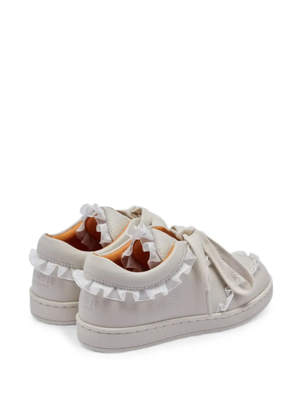 Donsje Lisel ruffle-trim sneakers Beige