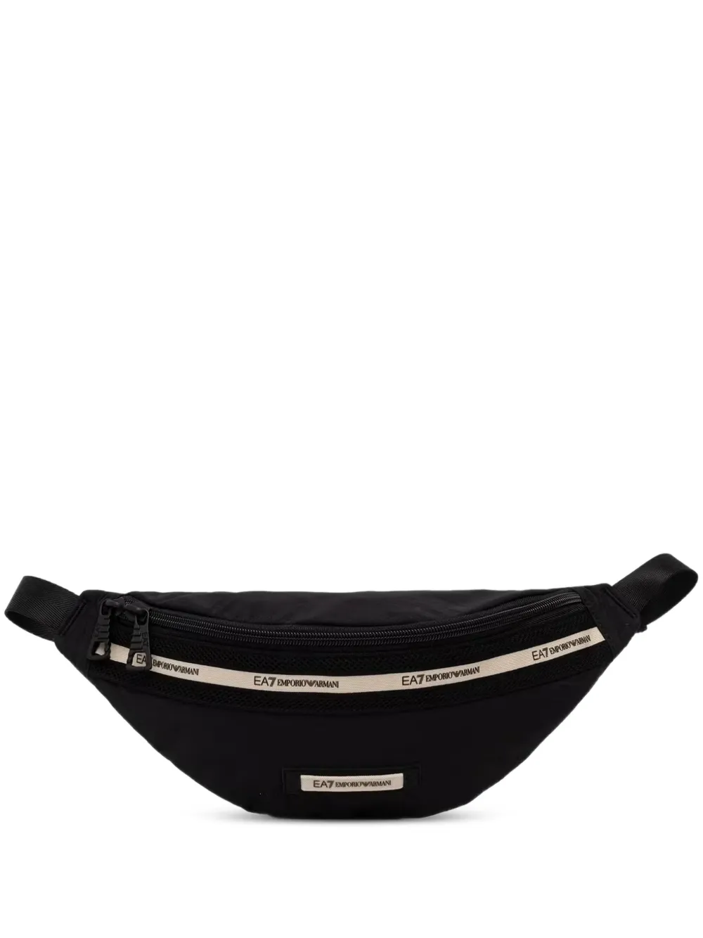 Ea7 Emporio Armani logo-tape belt bag - Nero