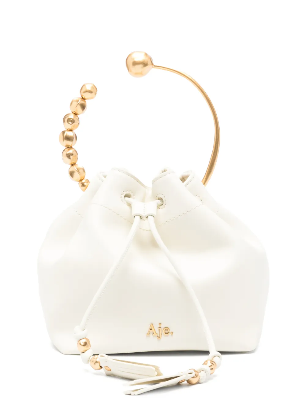 Aje mini Ceremonia ring-handle bucket bag - Weiß