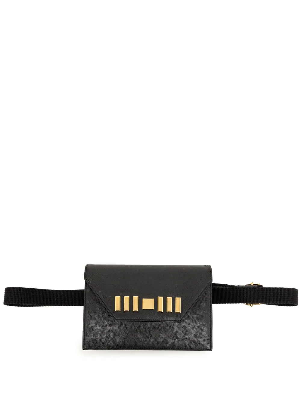 Saint Laurent Pre-Owned 20th Century Gürteltasche aus Leder mit Nieten - Schwarz