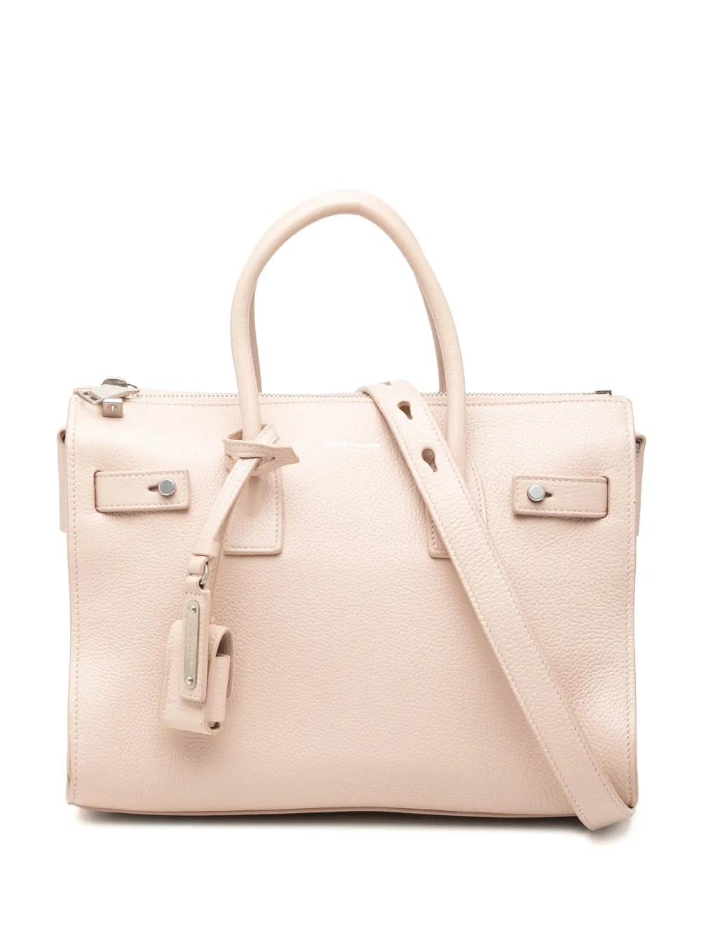 Saint Laurent Pre-Owned Borsa a tracolla Baby Grained Sac de Jour in pelle di vitello pieno fiore 2017 - Rosa