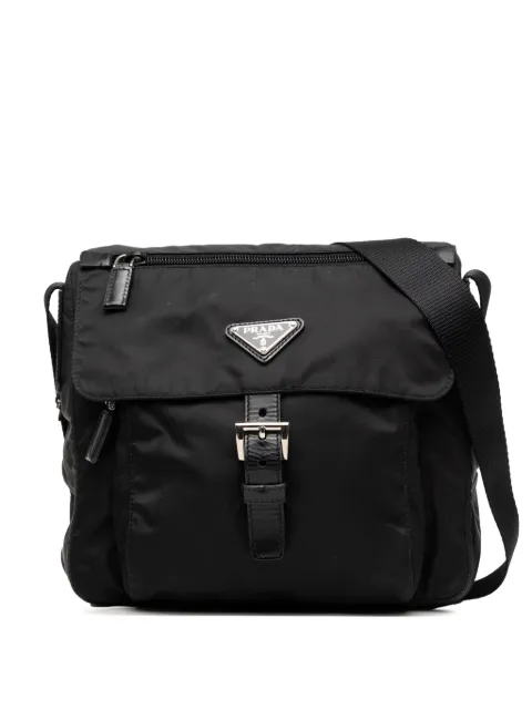 Prada Pre-Owned bandolera messenger Tessuto con cremallera y hebilla 2013-2026