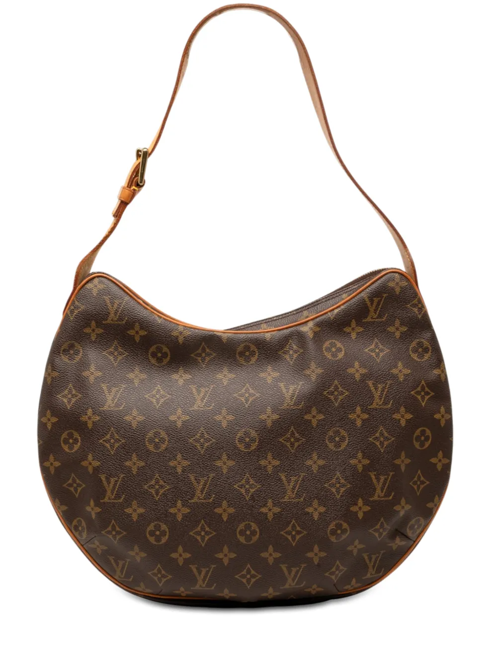 Louis Vuitton Pre-Owned 2002 Monogram Croissant GM Beuteltasche - Braun