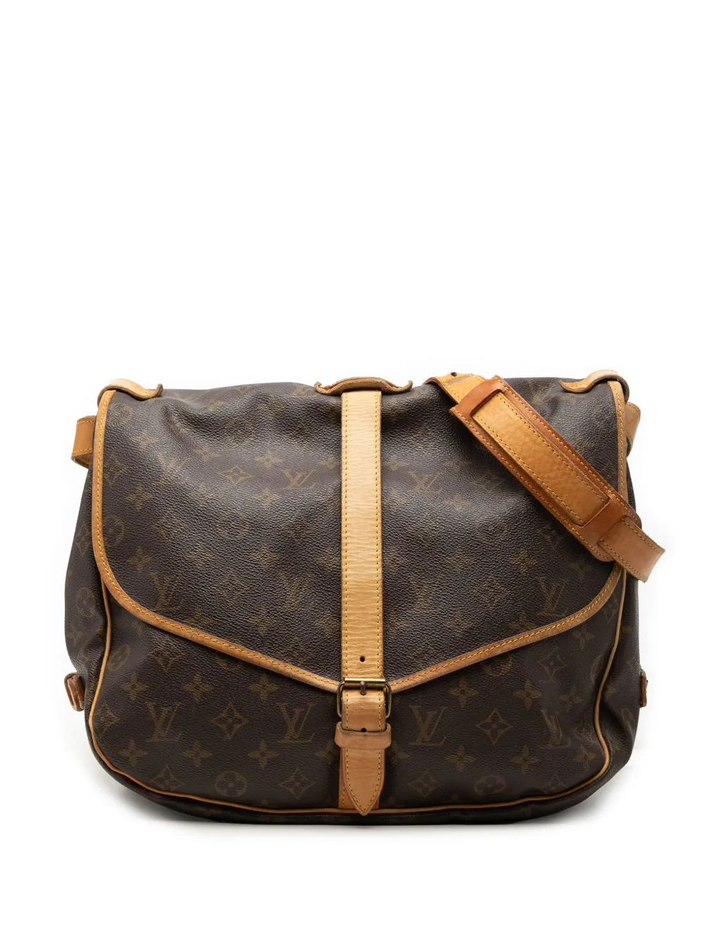 Louis Vuitton Pre-Owned 1992 Monogram Saumur 35 crossbody bag - Brown