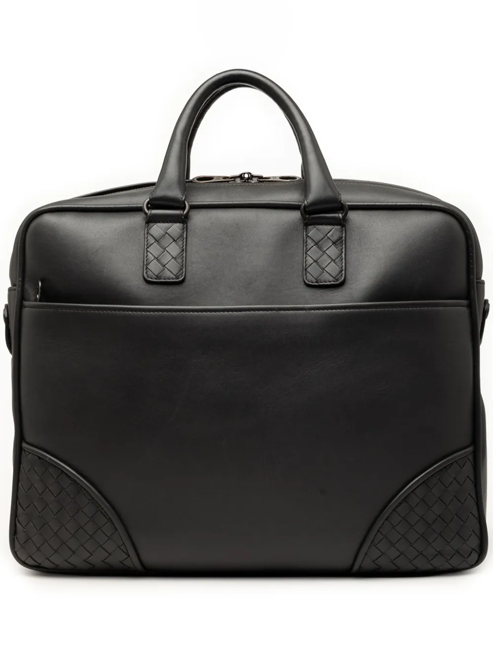 Bottega Veneta Pre-Owned Portadocumenti morbido con design Intrecciato e rifinitura in pelle 2012-2026 - Nero