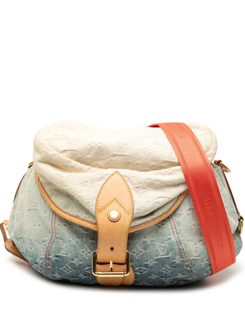 Louis Vuitton Pre-Owned Borsa a tracolla Denim Sunshine con monogramma 2010 - Blu
