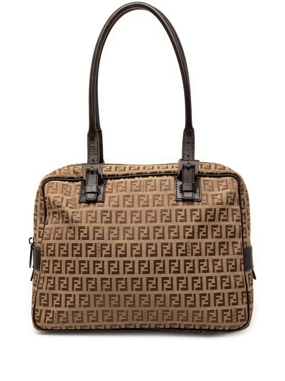 Fendi Pre-Owned Borsa a spalla in tela con motivo Zucchino 2000-2010 - Toni neutri