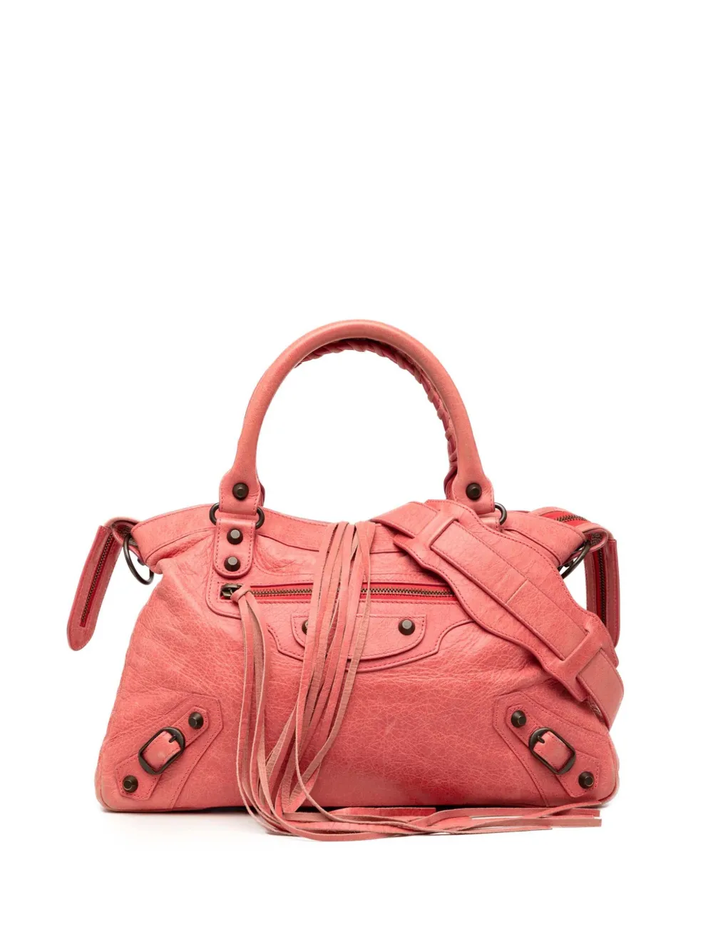 Balenciaga Pre-Owned Borsa a tracolla Motocross Classic Town in pelle di agnello 2005 - Rosa
