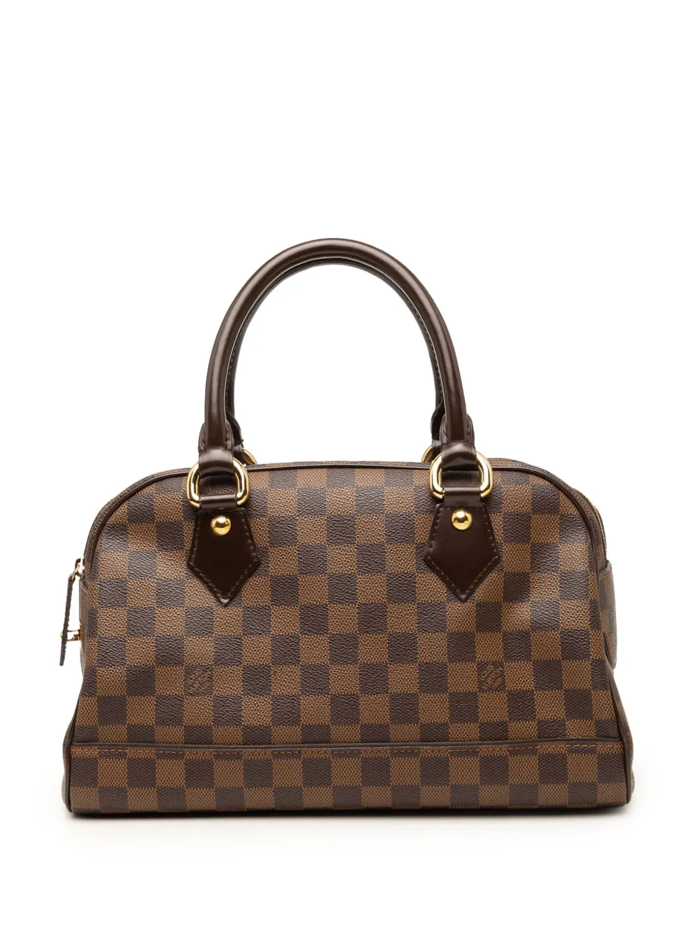 Louis Vuitton Pre-Owned Borsa a mano Duomo in tela Damier Ebène 2008 - Marrone