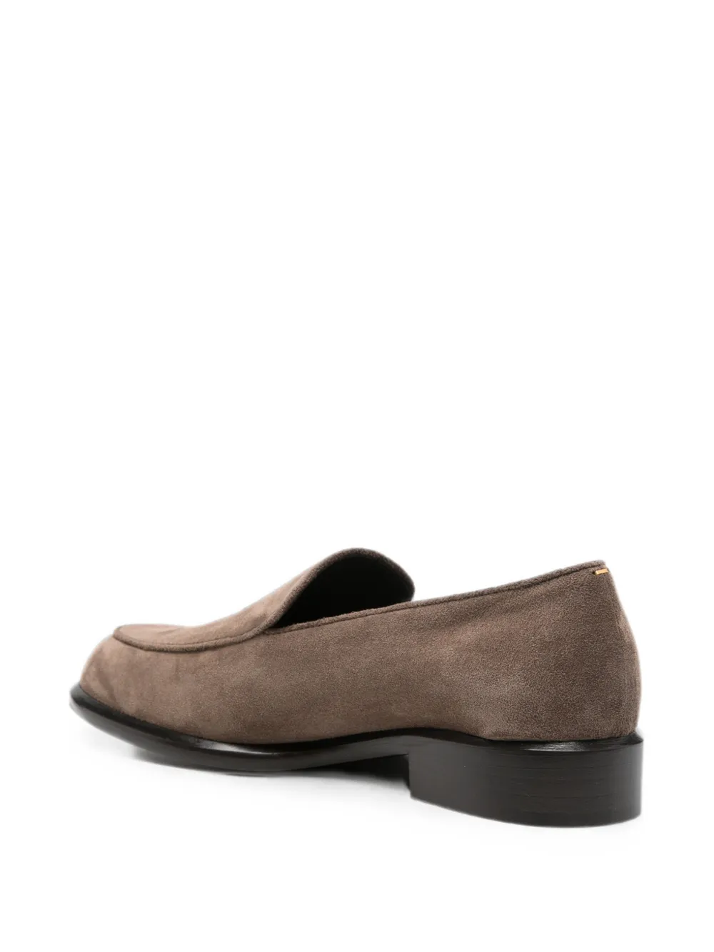 KHAITE suede slip-on loafers Bruin