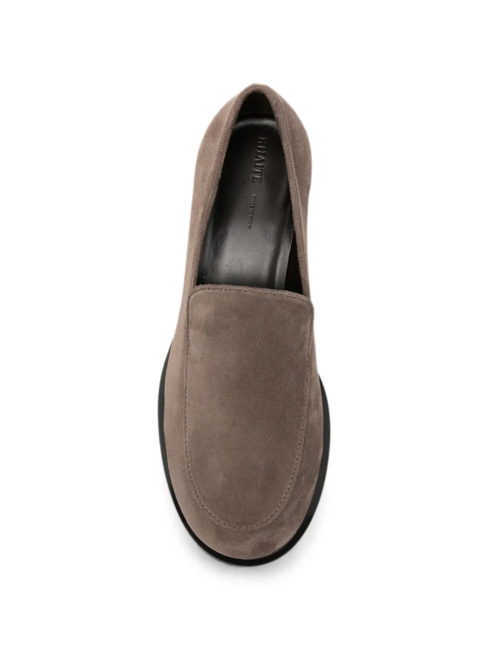 KHAITE suede slip-on loafers Bruin