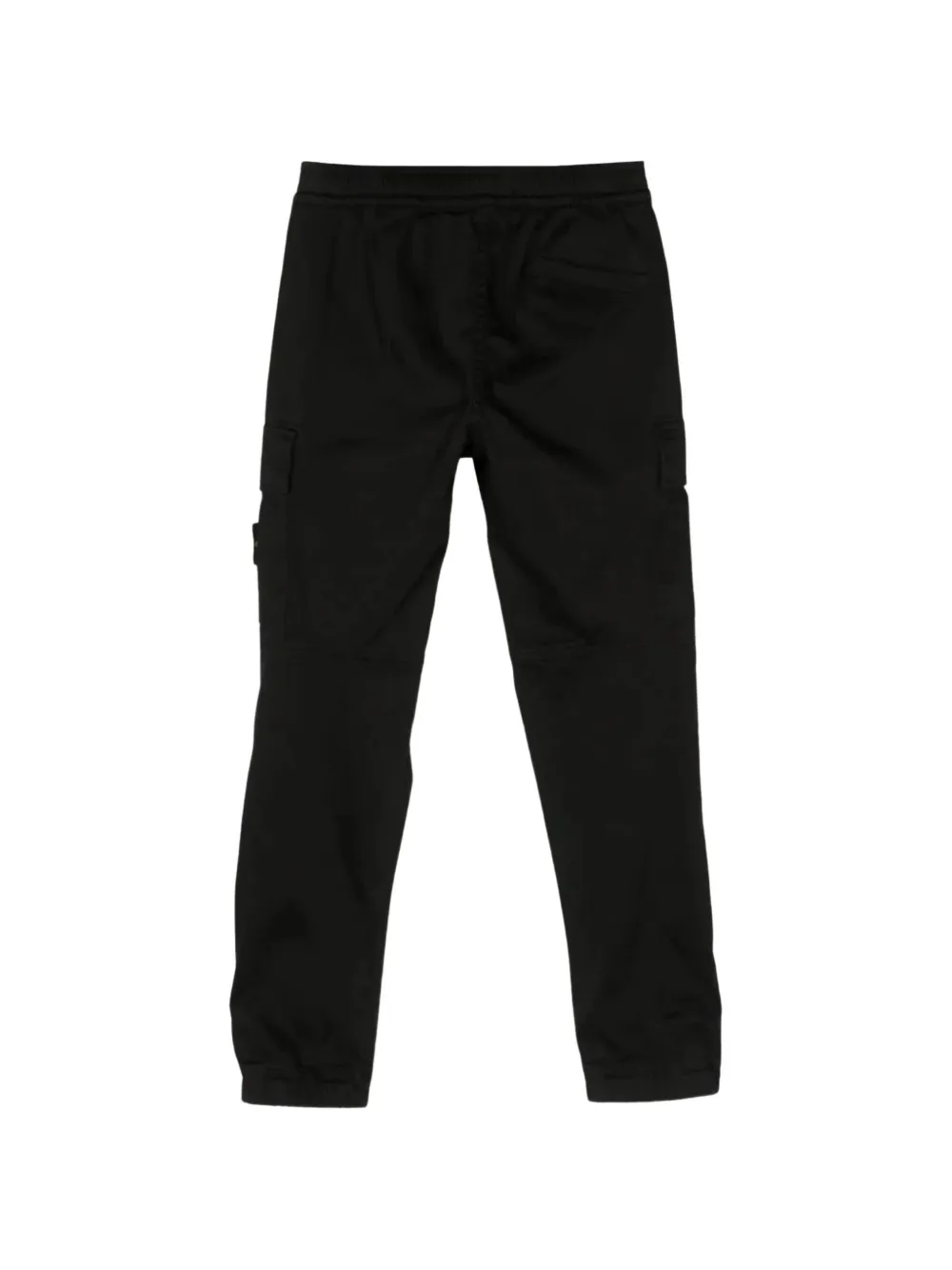 Stone Island Junior Paracadute cargo broek met logo-patch Zwart