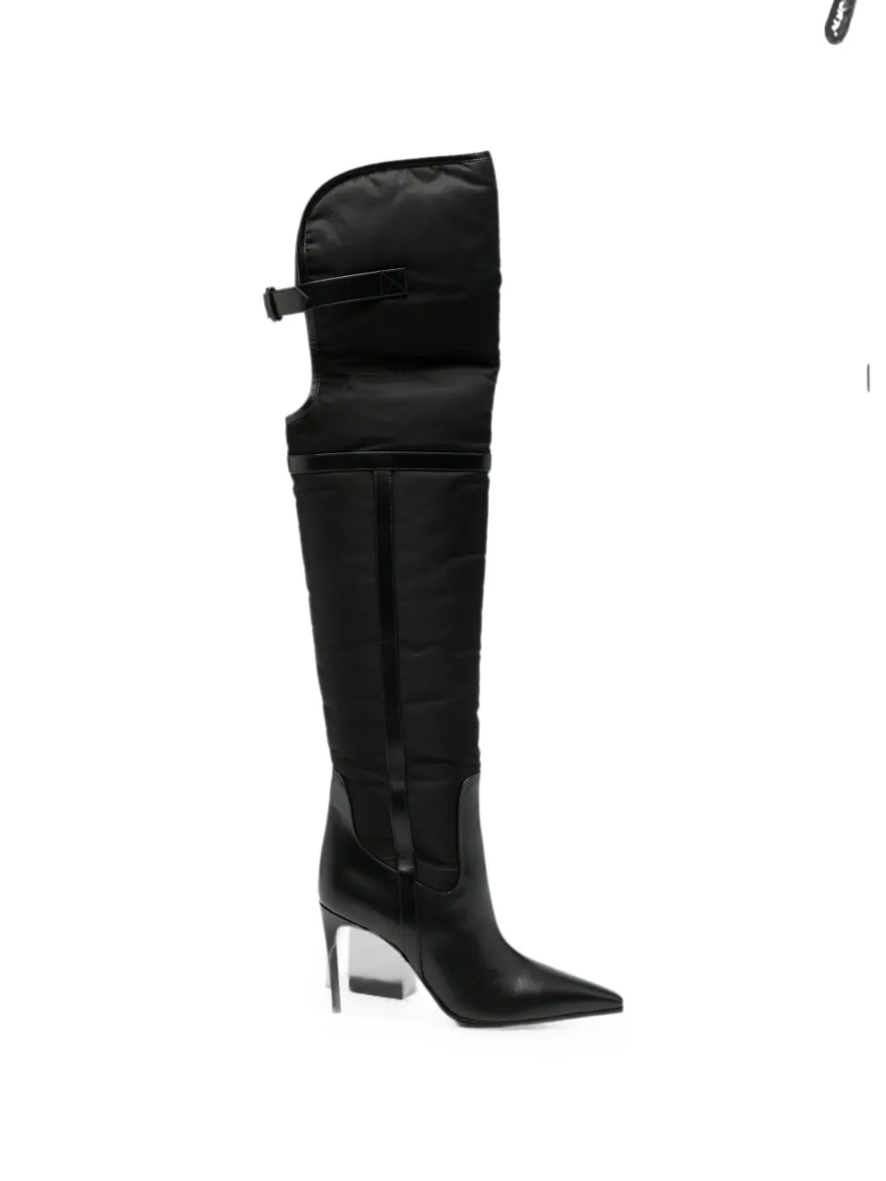 Dsquared2 Buckle-detail Pointed-toe Boots In Black