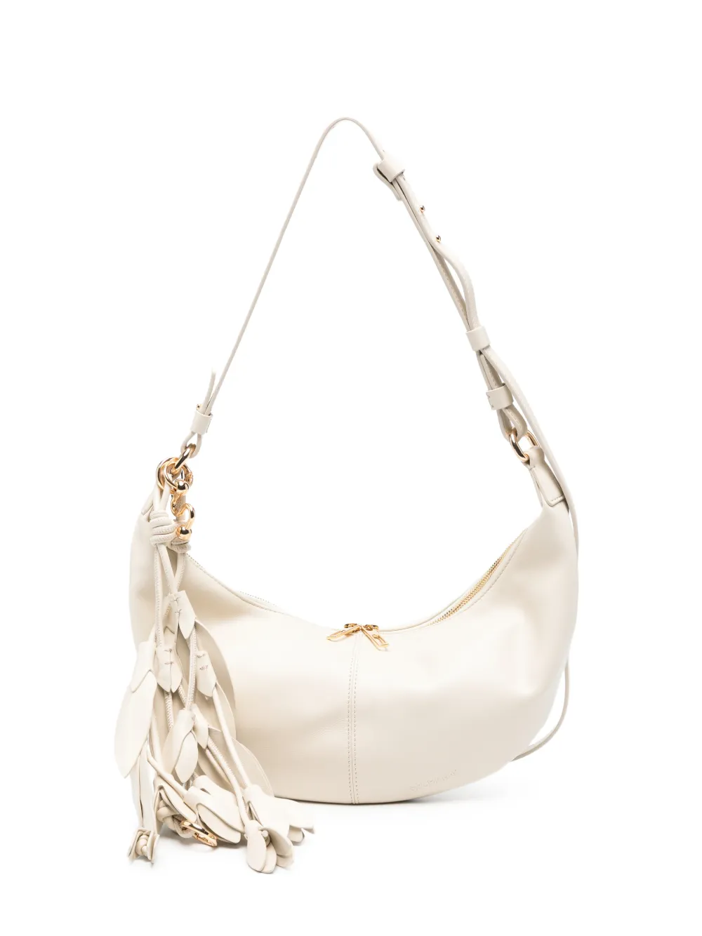 Sportmax tassel-detail leather shoulder bag - Toni neutri