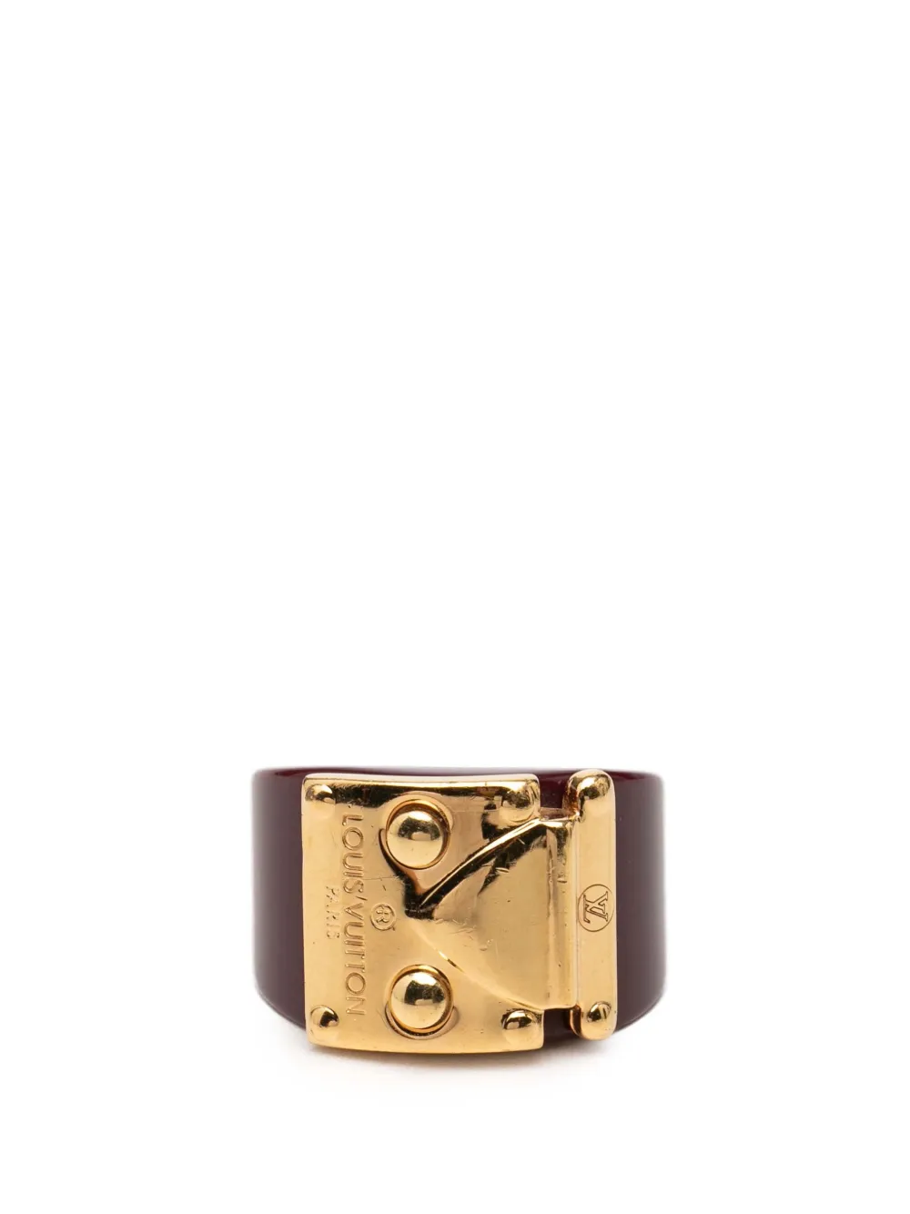 Louis Vuitton Pre-Owned Anello Lock Me Ring M in resina 2011 - Rosso