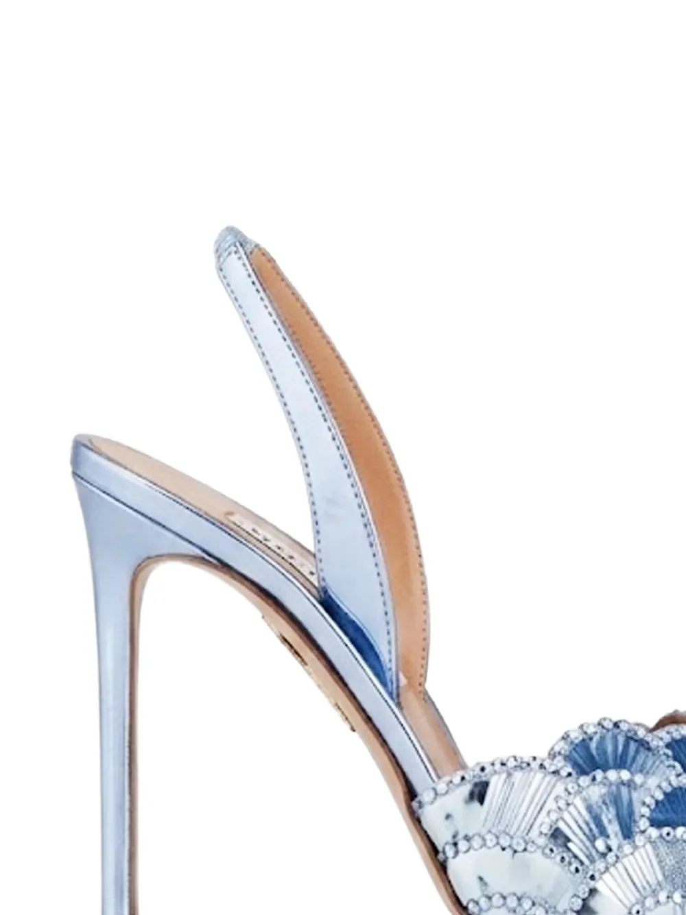 Aquazzura Ce Soir sandalen met schelpenpatroon Blauw