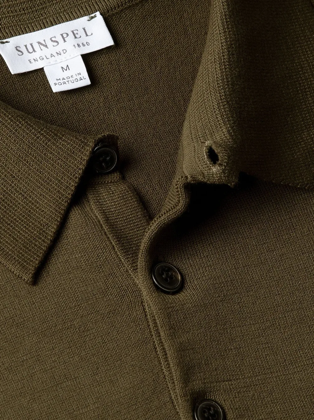 Sunspel Katoenen poloshirt Groen