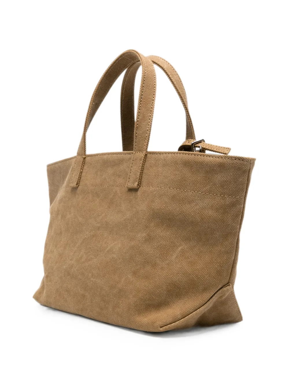 A.P.C. Kleine Le Drummer canvas shopper met geborduurd logo Beige