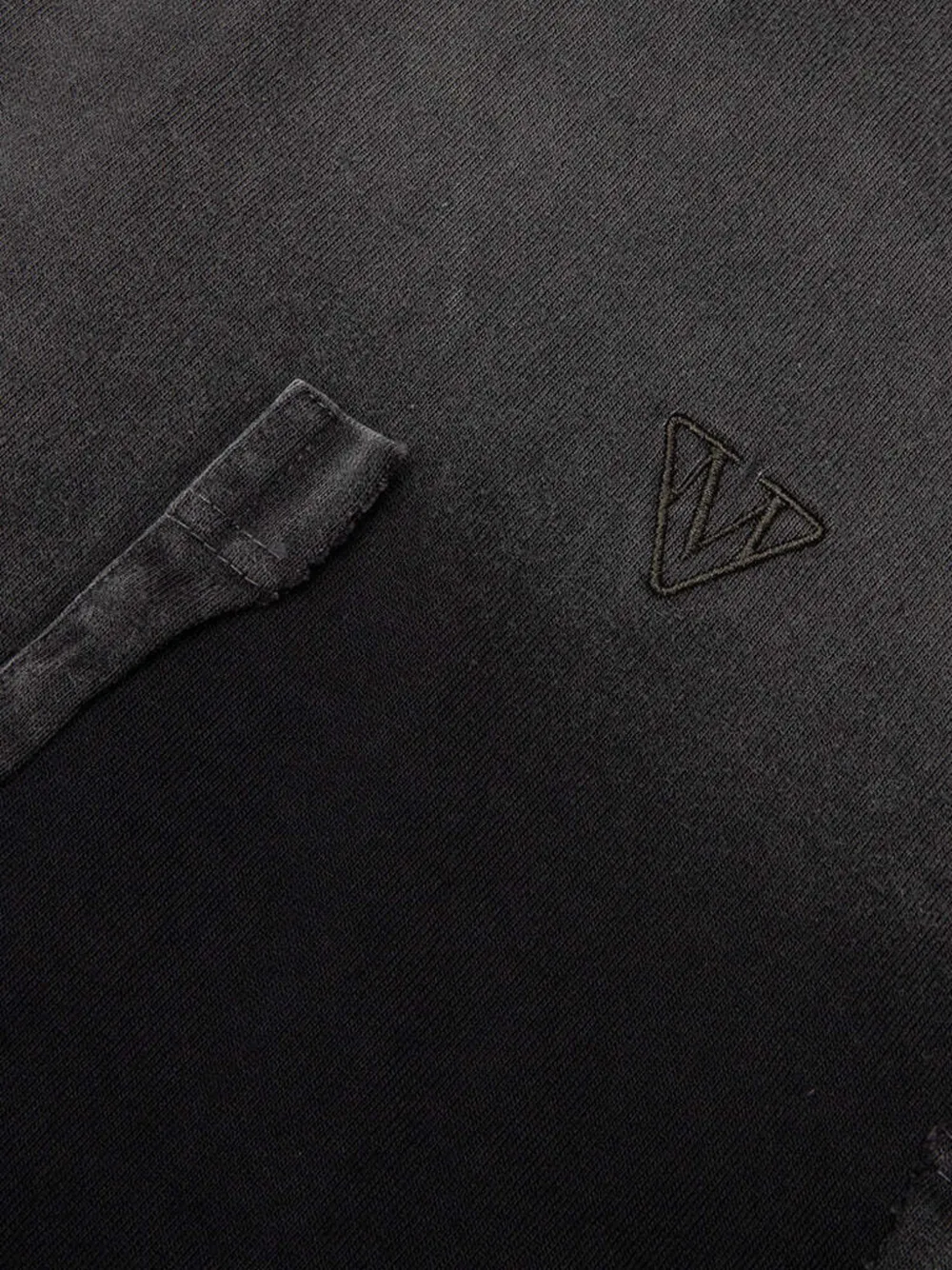 Maison MIHARA YASUHIRO Sun Faded L S poloshirt Zwart