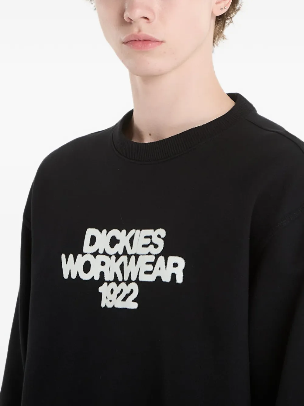 DICKIES Trui met logoprint Zwart