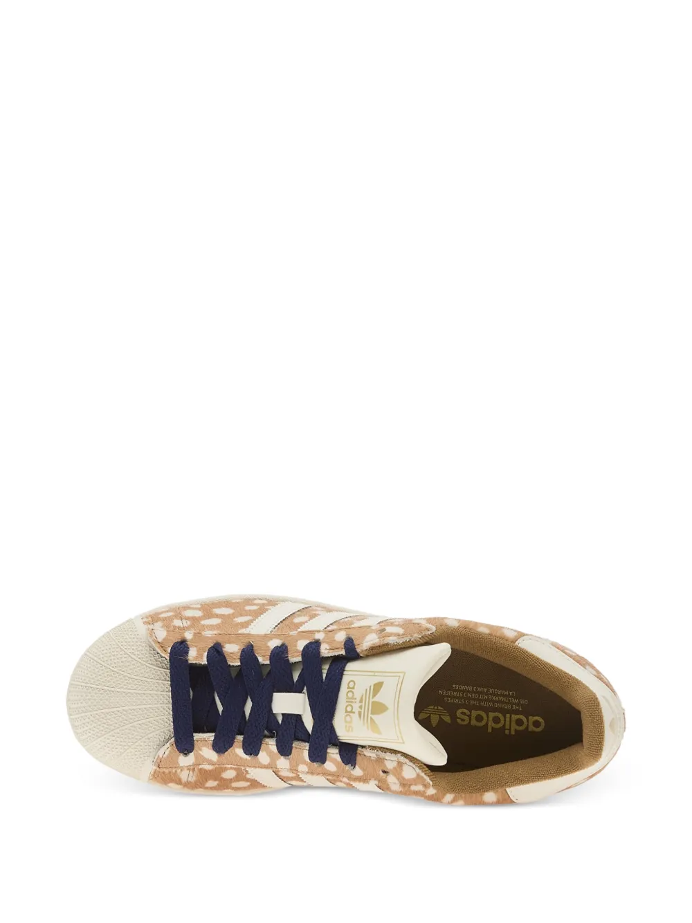 adidas Superstar II animal-print sneakers Beige