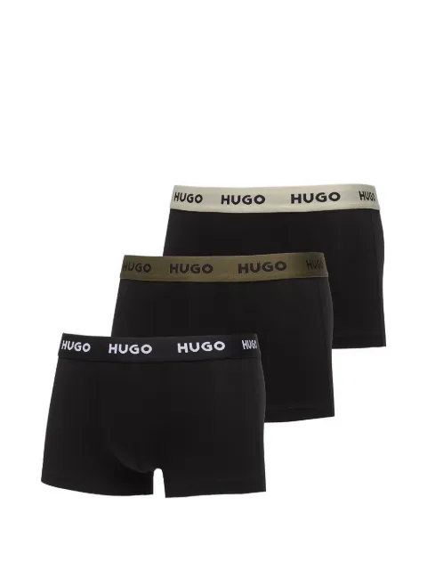 HUGO logo-waistband trunks