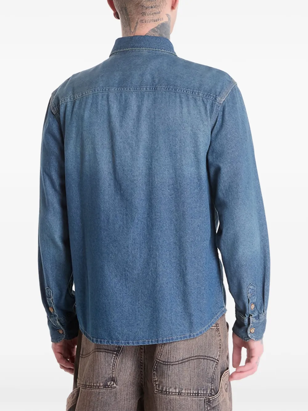 DICKIES Denim overhemd Blauw