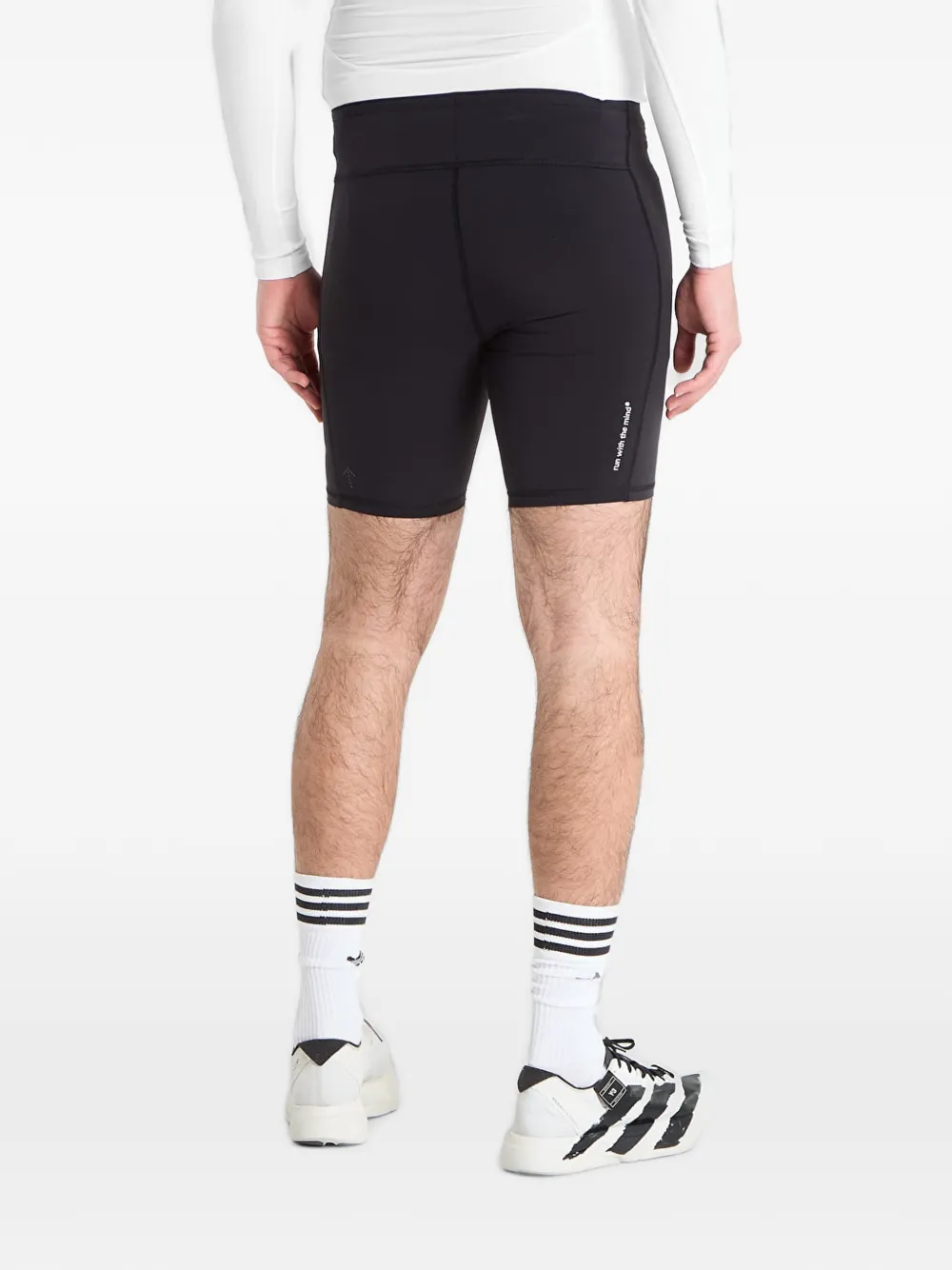 adidas Hermanos Kourmori logo-print shorts Zwart