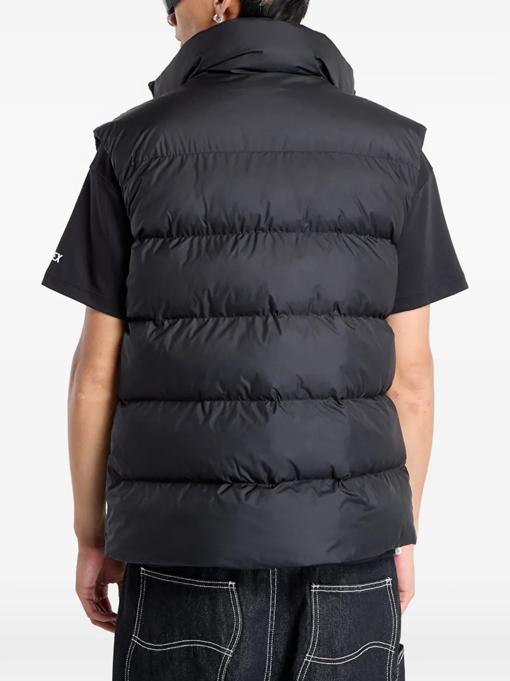 adidas tonal puffer vest Zwart