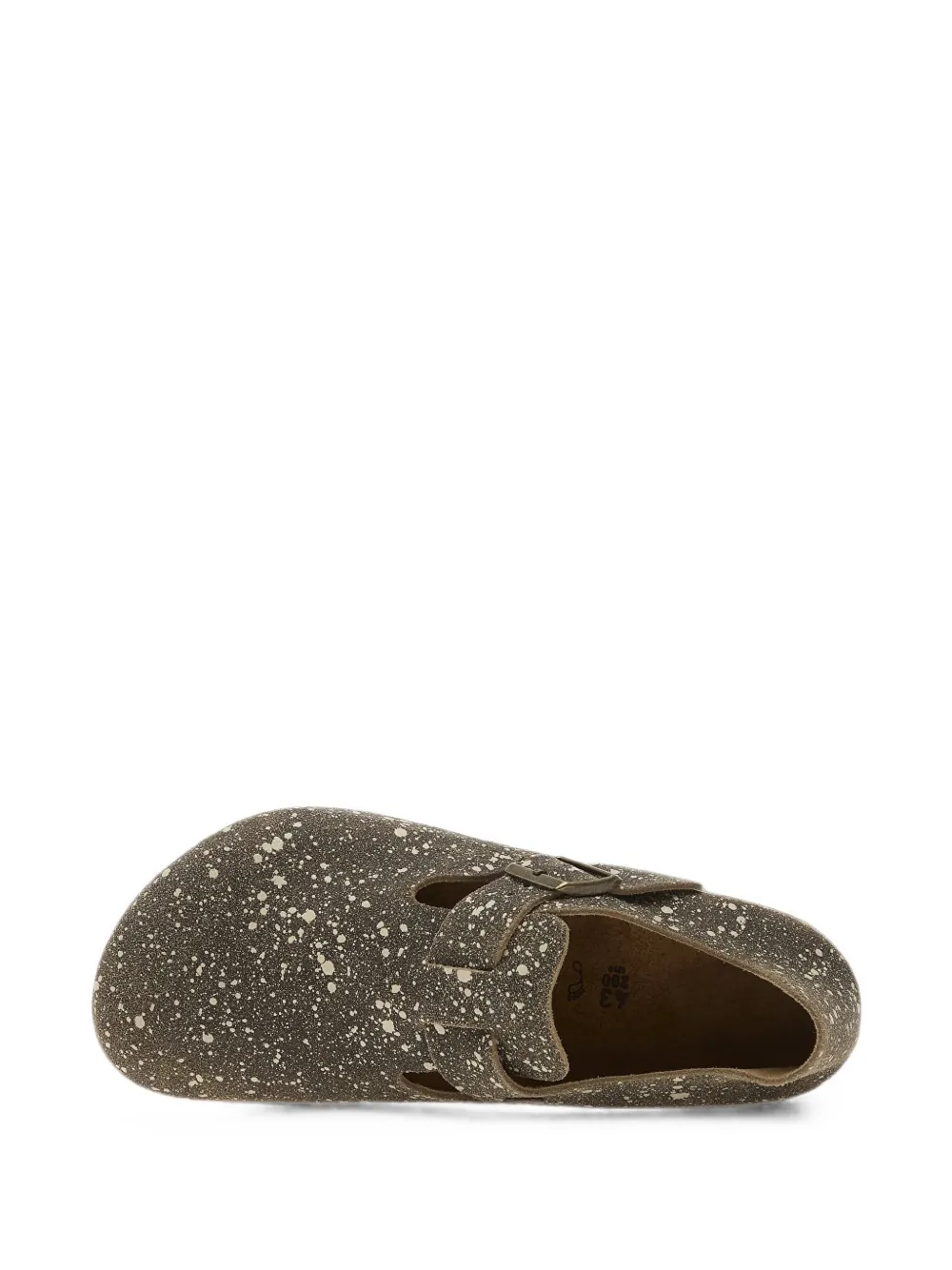 Birkenstock London The Artist sneakers met verfspatten Bruin