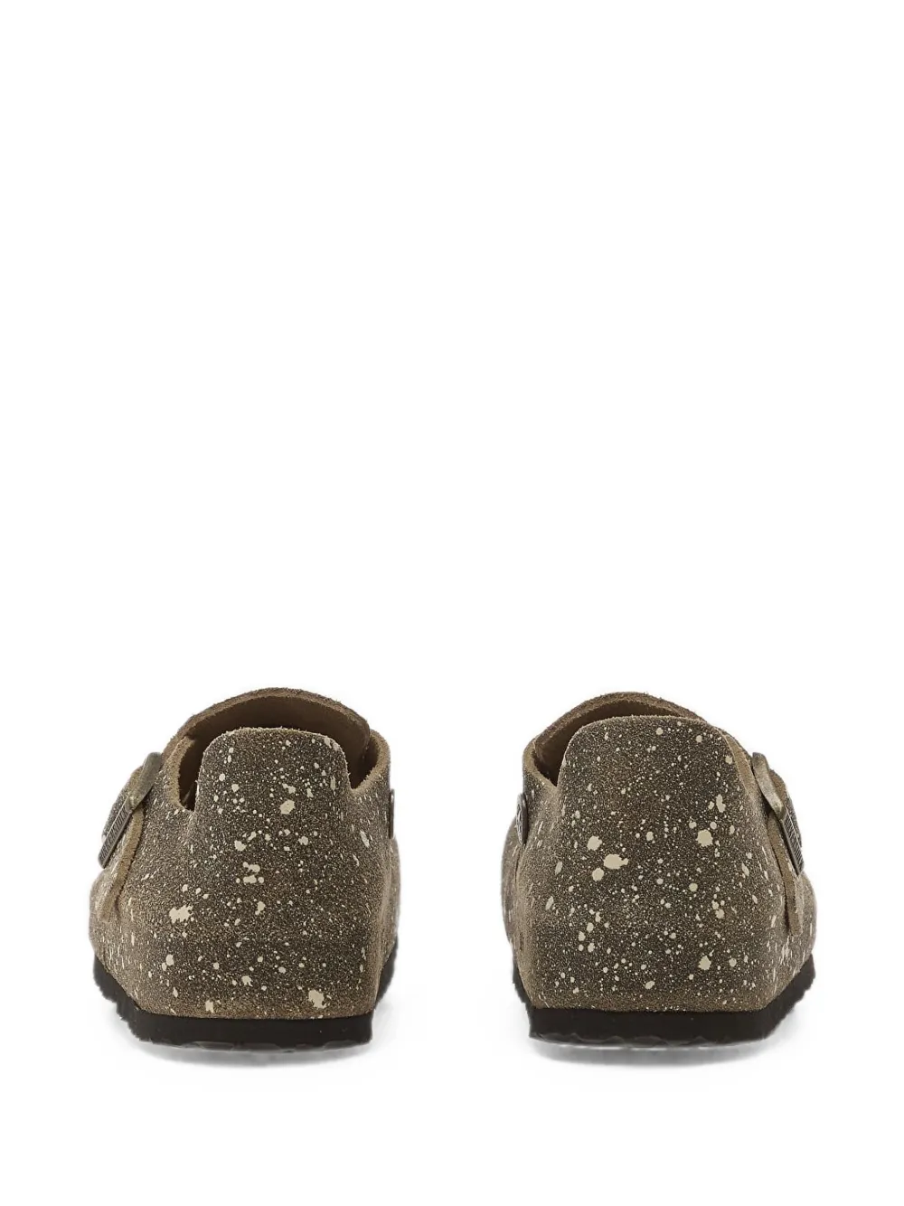 Birkenstock London The Artist sneakers met verfspatten Bruin