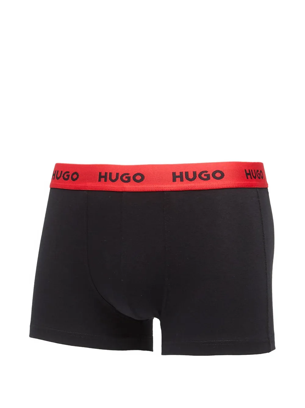 HUGO Drie boxershorts met logoband Wit