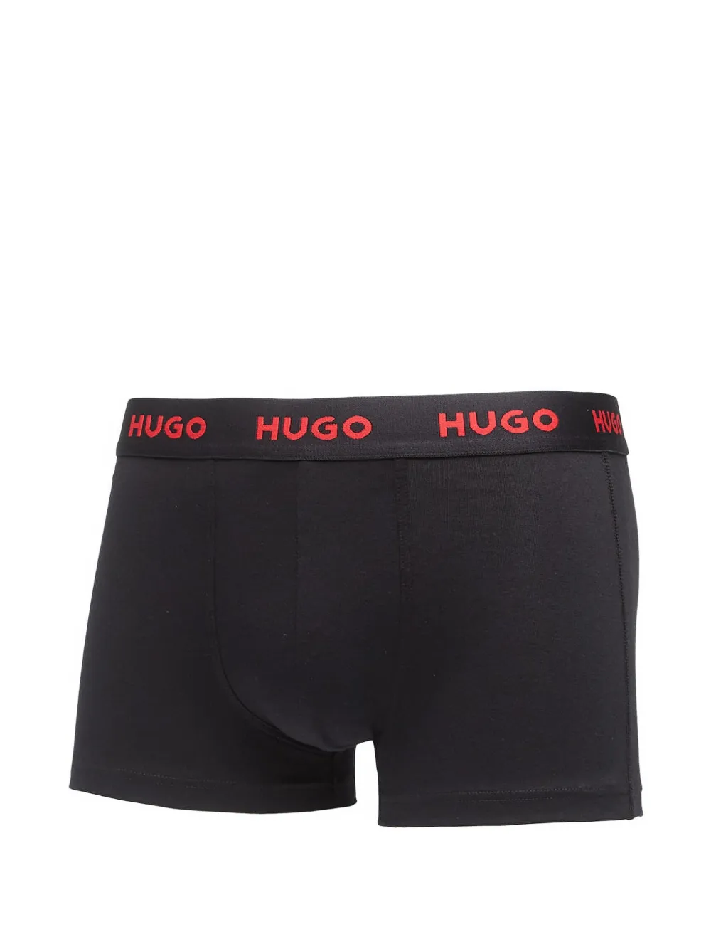 HUGO Drie boxershorts met logoband Wit