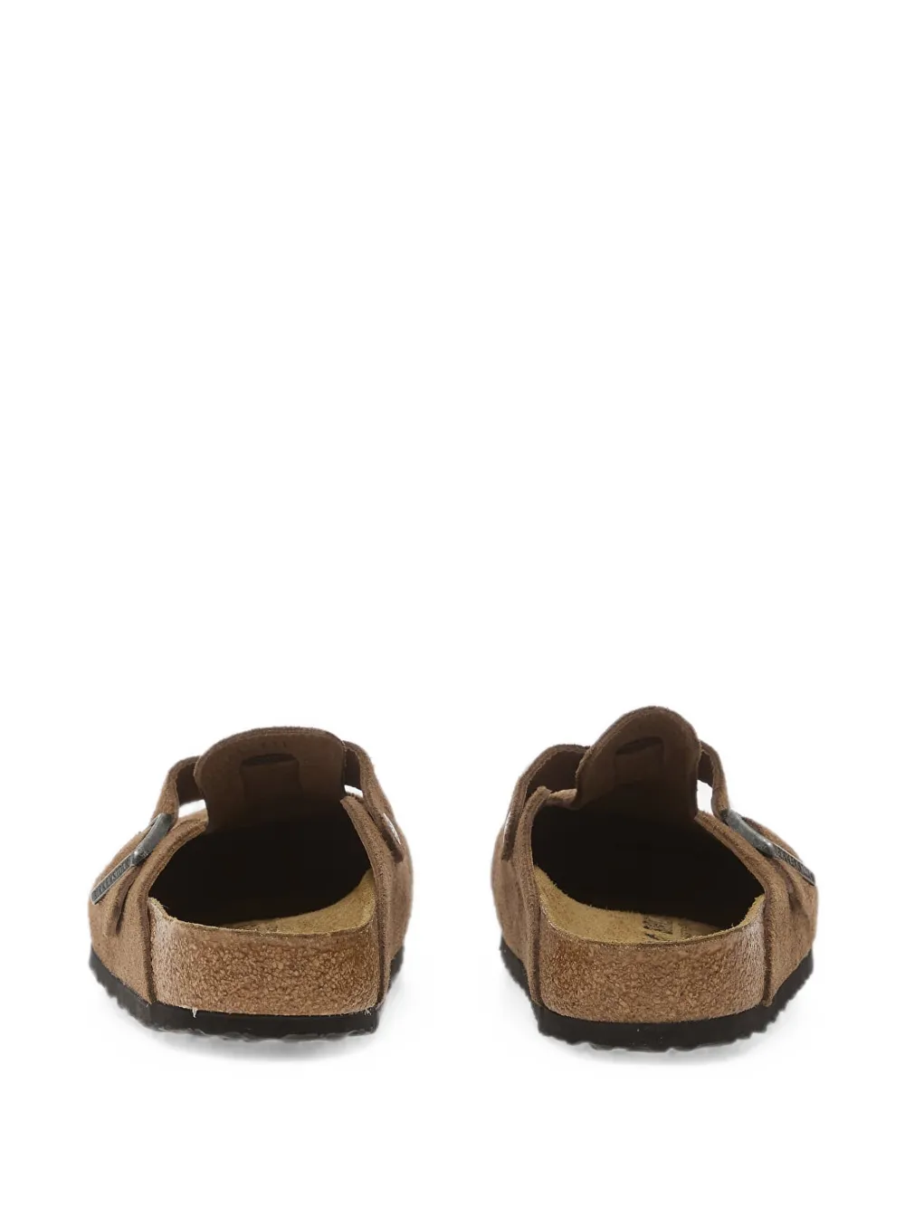Birkenstock Boston muiltjes met gespsluiting Bruin