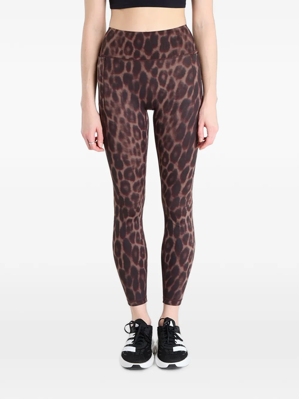 adidas Optimé Power leopard-print leggings - Braun