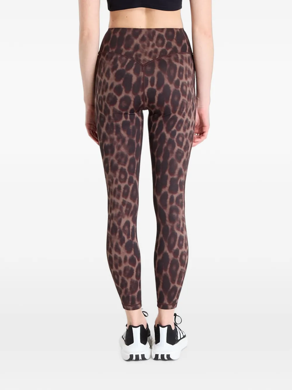 adidas Optimé Power leopard-print leggings Bruin