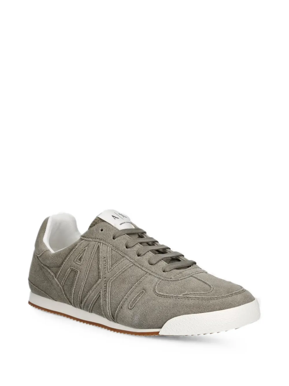 Armani Exchange logo-appliqué sneakers Groen