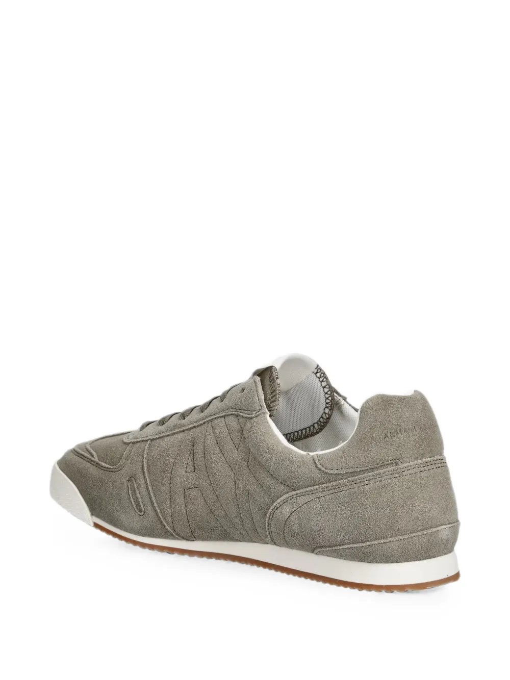 Armani Exchange logo-appliqué sneakers Groen