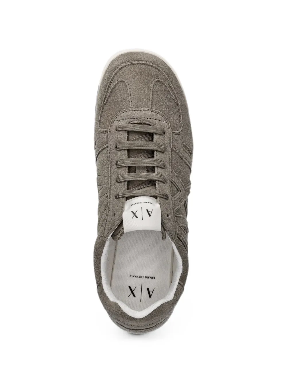 Armani Exchange logo-appliqué sneakers Groen
