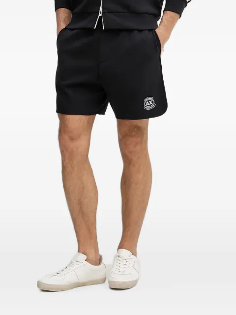 Armani Exchange logo-patch side-stripe shorts