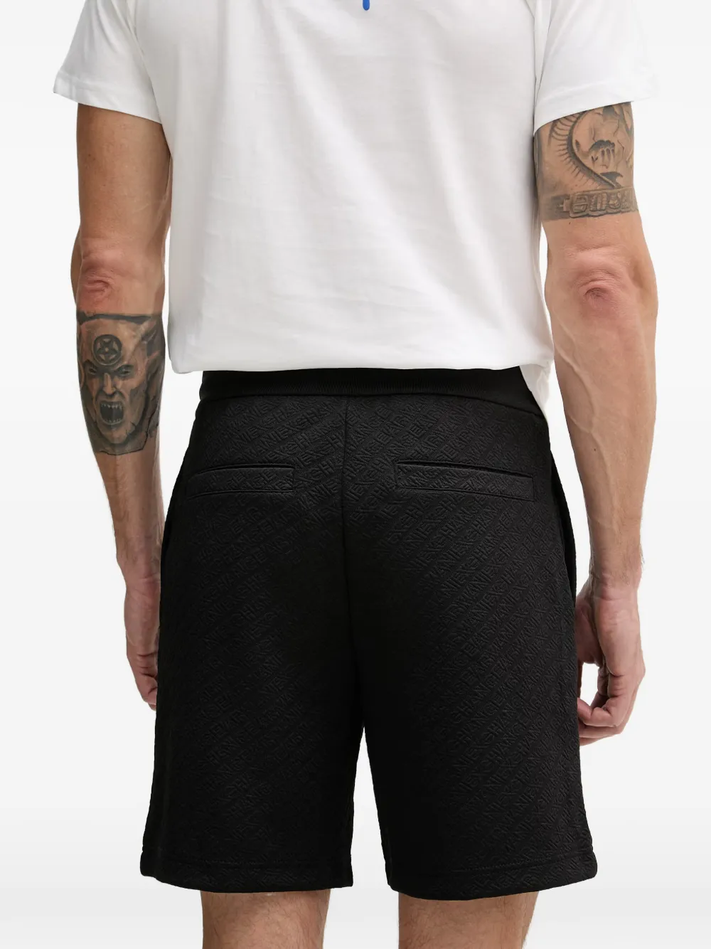 Armani Exchange Trainingsshorts met logo-jacquard Zwart