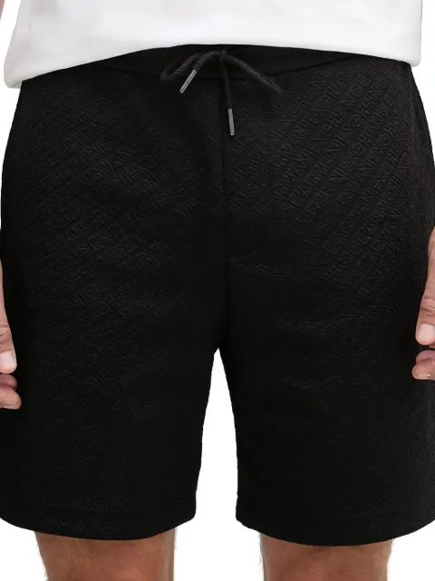 Armani Exchange logo-jacquard track shorts