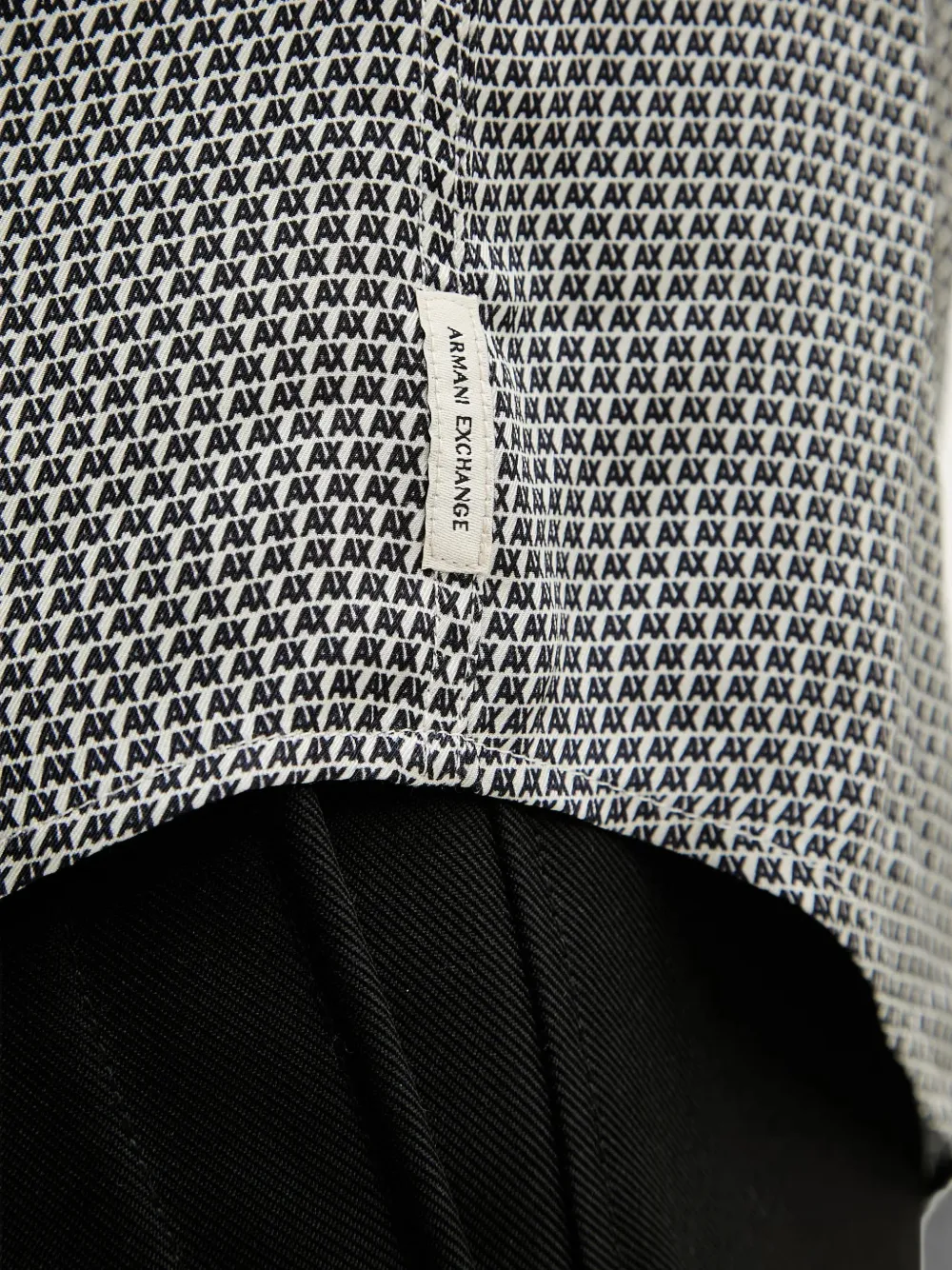 Armani Exchange Overhemd met logoprint Grijs
