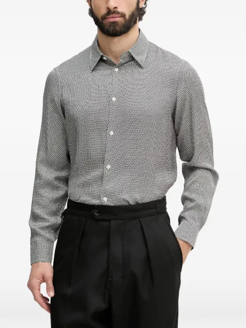 Armani Exchange logo-print long-sleeve shirt