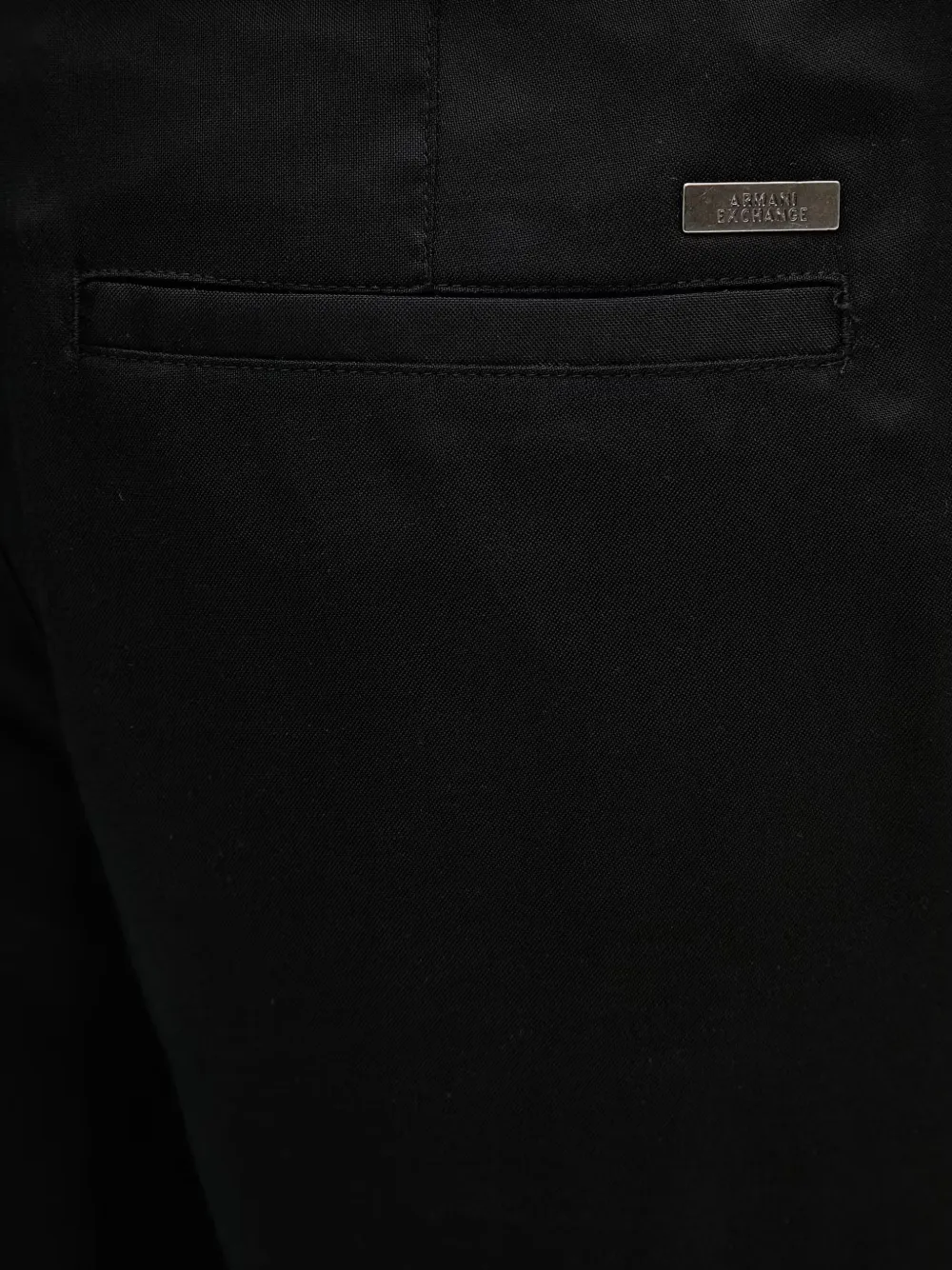 Armani Exchange Shorts met elastische taille en logo-plakkaat Zwart