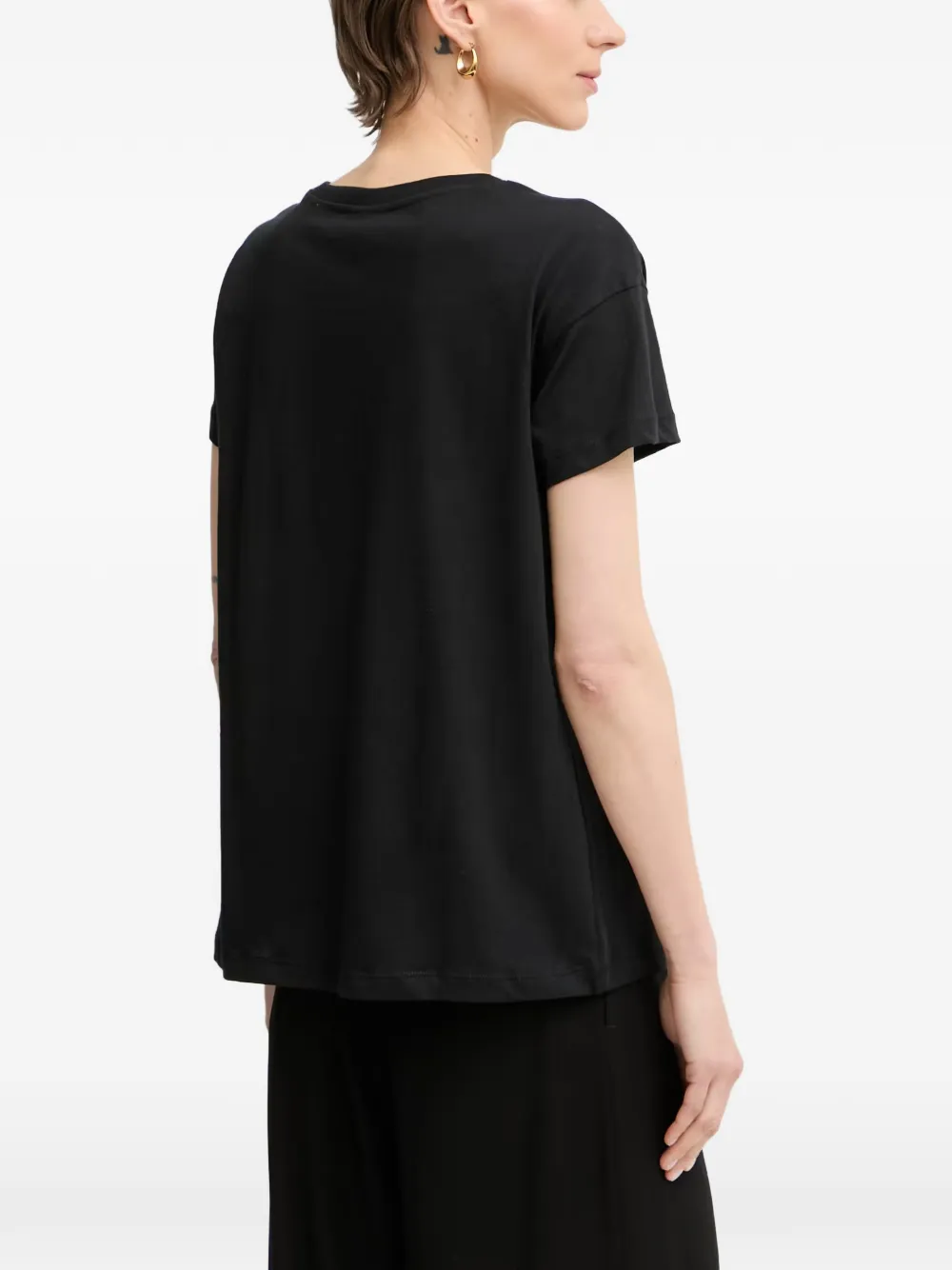 Armani Exchange T-shirt met logoprint Zwart
