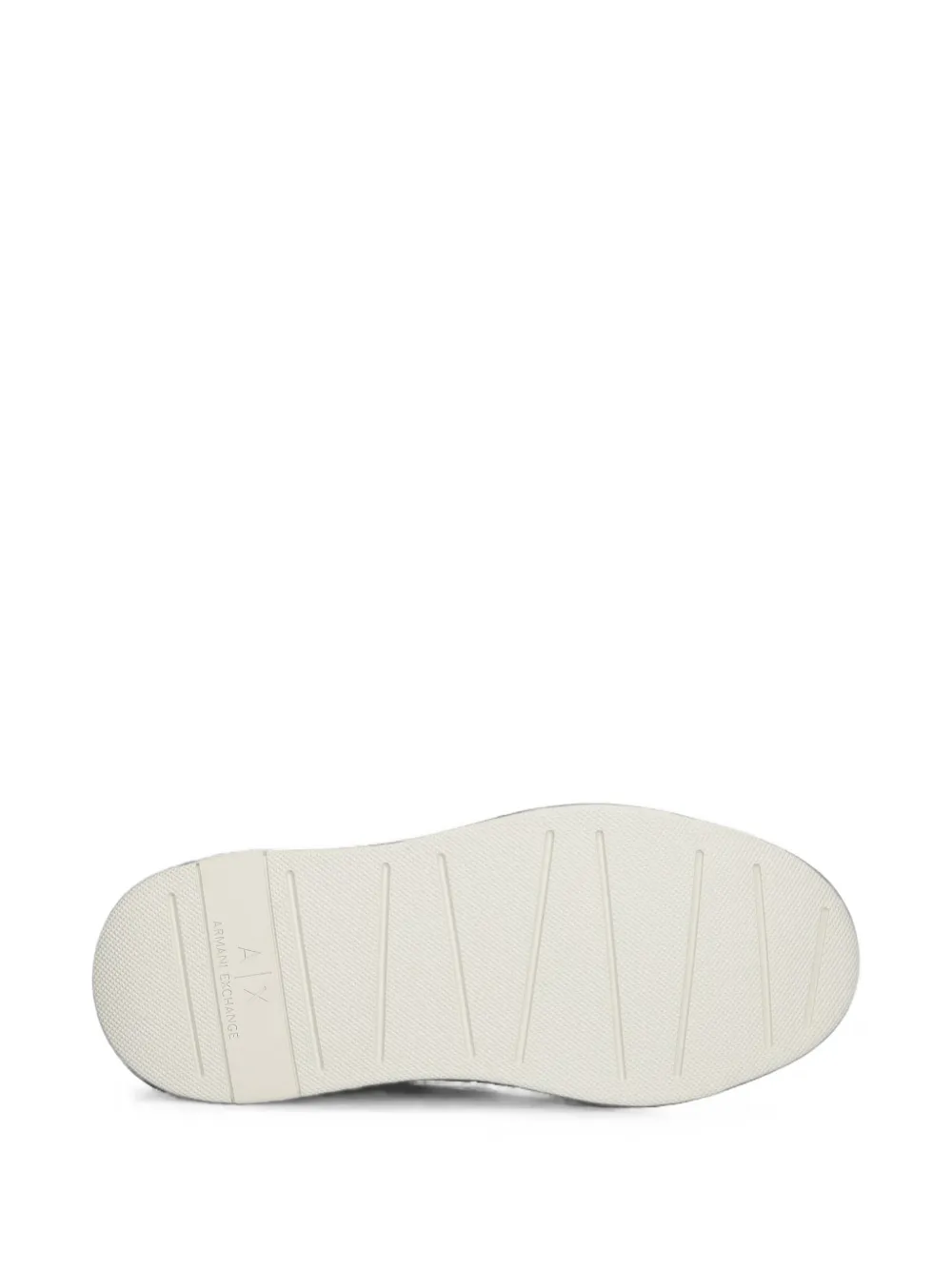 Armani Exchange logo-plaque platform sneakers Wit